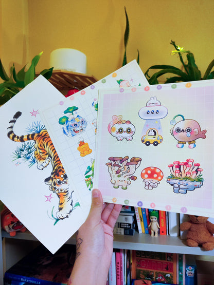 Whimsical Critters Collection Print No. 2