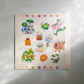 Whimsical Critters Large Textured Art Print