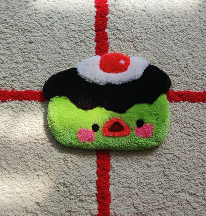 Adorable Kappa Egg Tufted Rug