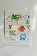 Whimsical Knick Knacks Art Print, Pastel Decor (8.5" x 11")