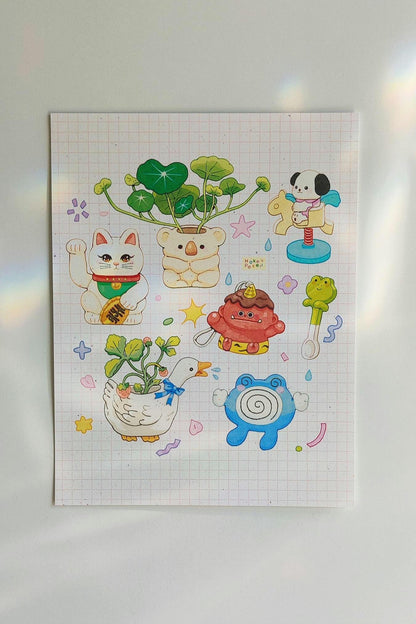 Cute Knick Knacks Collection No. 1 Print