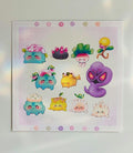 Pocket Friends Collection Large Textured Art Print