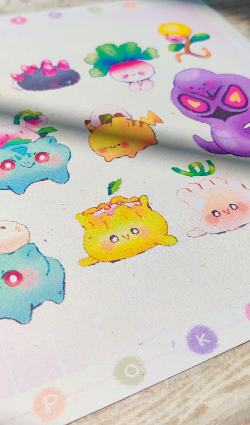Pocket Friends Collection Large Textured Art Print