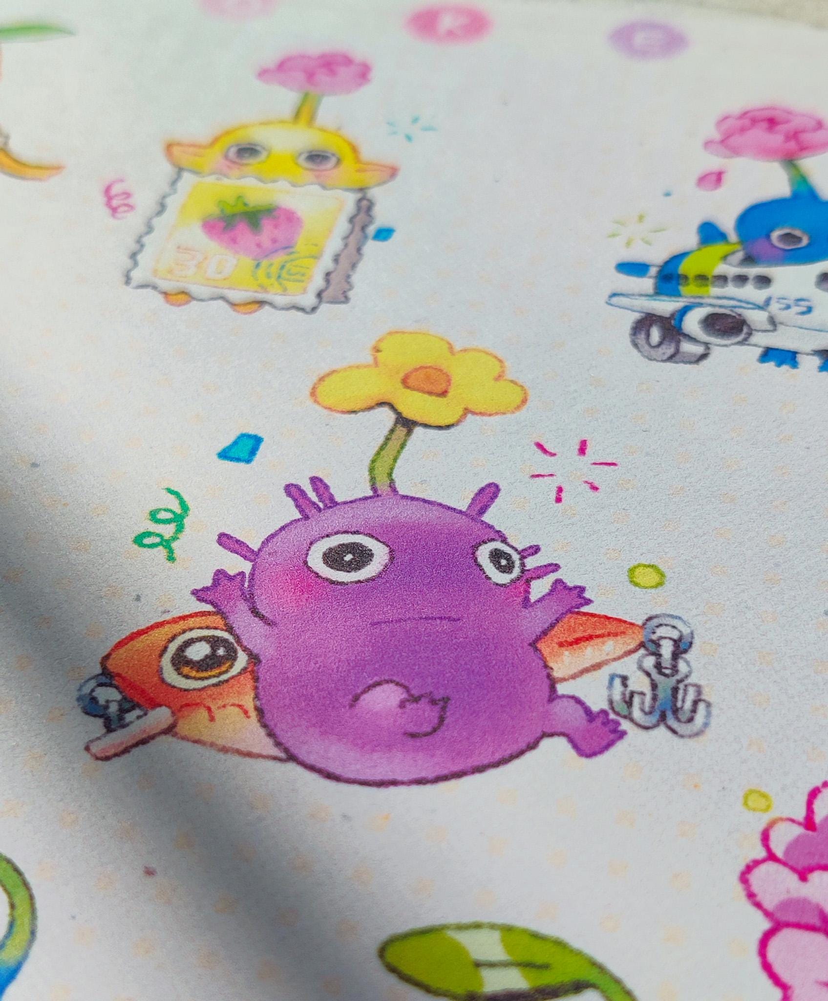 Pikmin Collection Large Textured Art Print – 𝒉𝒐𝒌𝒆𝒊𝒊𝒑𝒐𝒌𝒆𝒊𝒊