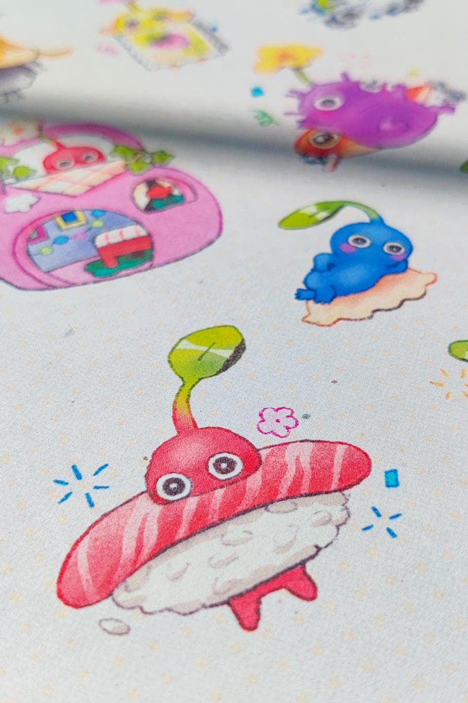 Pikmin Collection Large Textured Art Print – 𝒉𝒐𝒌𝒆𝒊𝒊𝒑𝒐𝒌𝒆𝒊𝒊