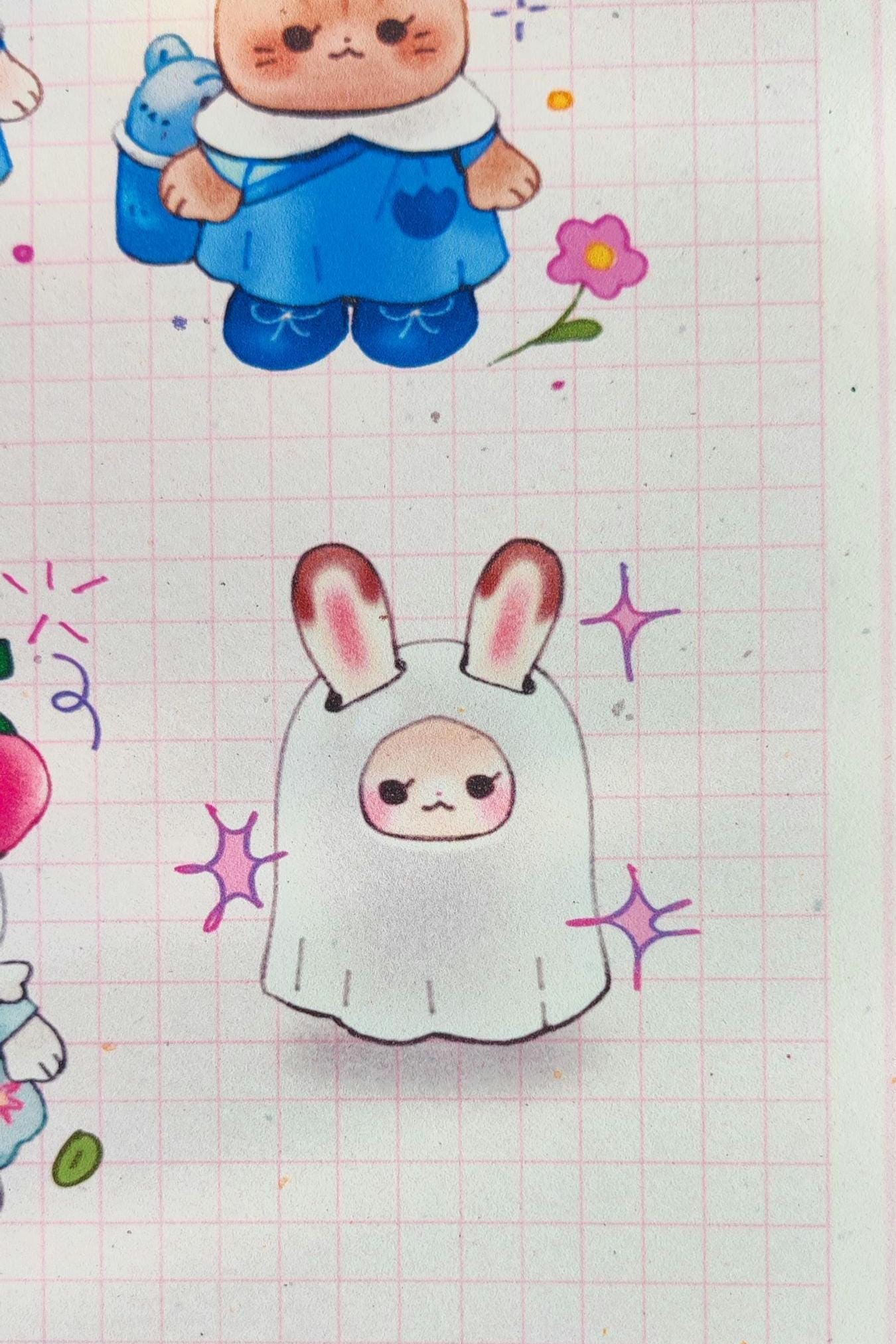 Kawaii Calico Critter Print