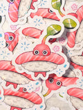 Holographic Red Pikmin Vinyl Sticker ~ Red Tuna