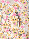 Sparkly Glitter Yellow Pikmin Vinyl Sticker ~ Stamp
