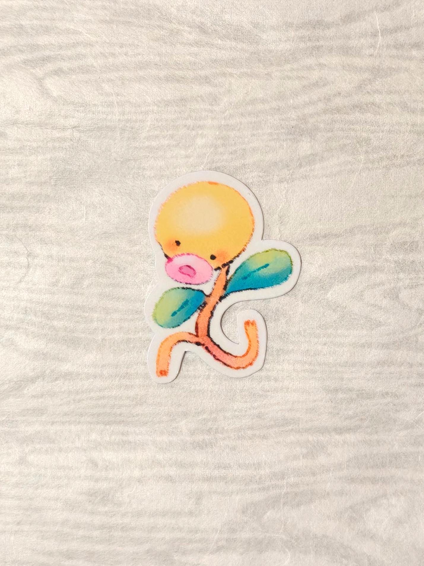 Glossy Pocket Friends Vinyl Sticker ~ Bellsprout