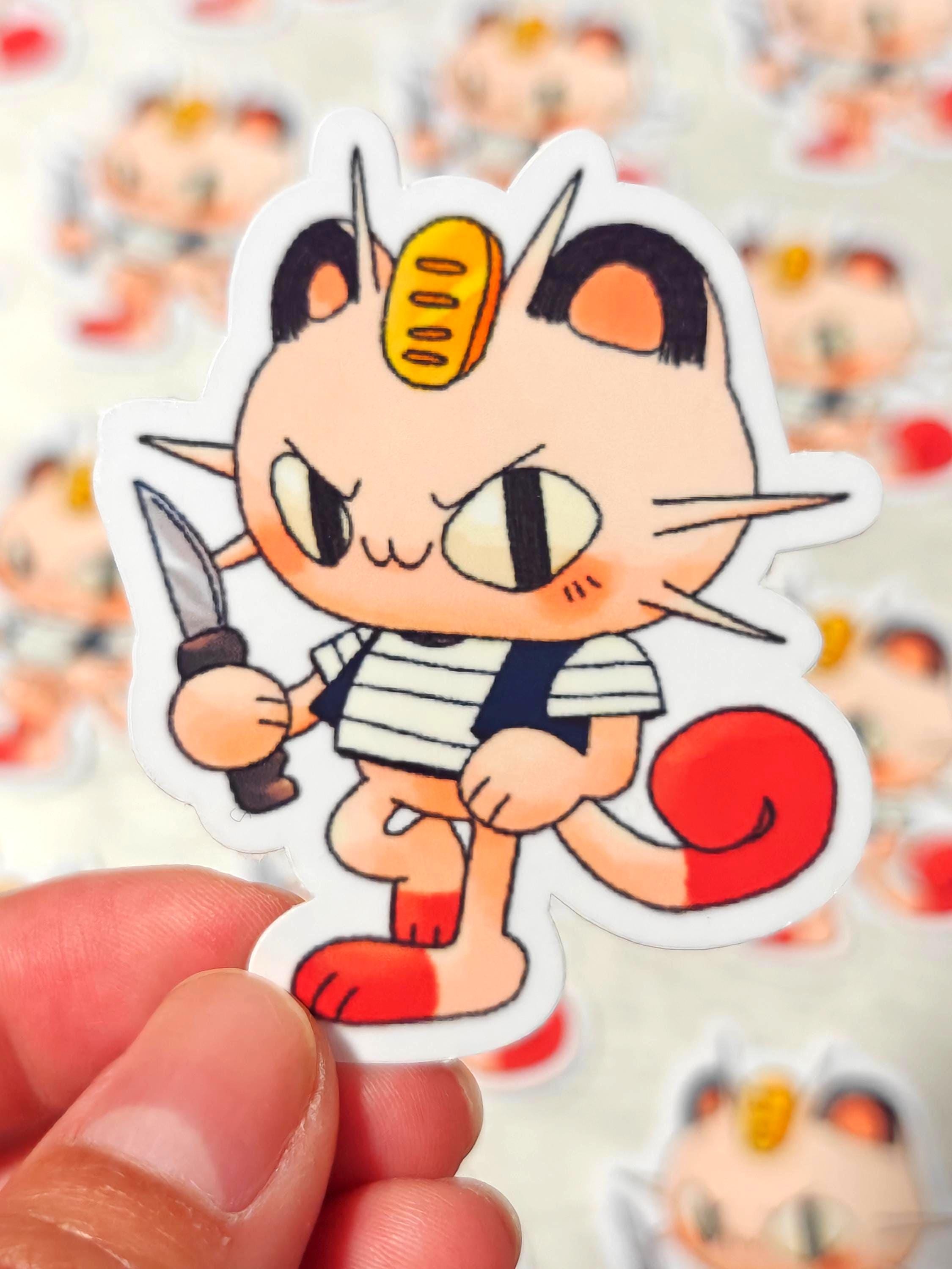 Glossy Pocket Friends Vinyl Sticker ~ Meowth