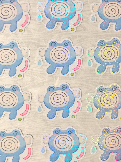 Holographic Pokemon Sticker ~ Polywhirl