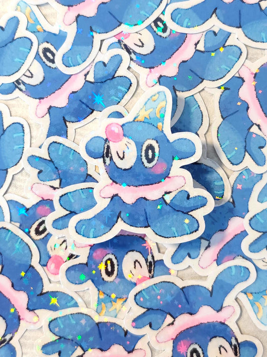 Cute Holographic Pokémon Sticker ~ Popplio