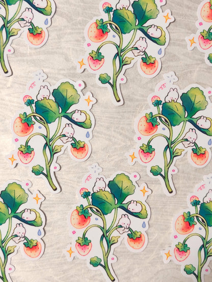 Strawberry Bunny Sticker