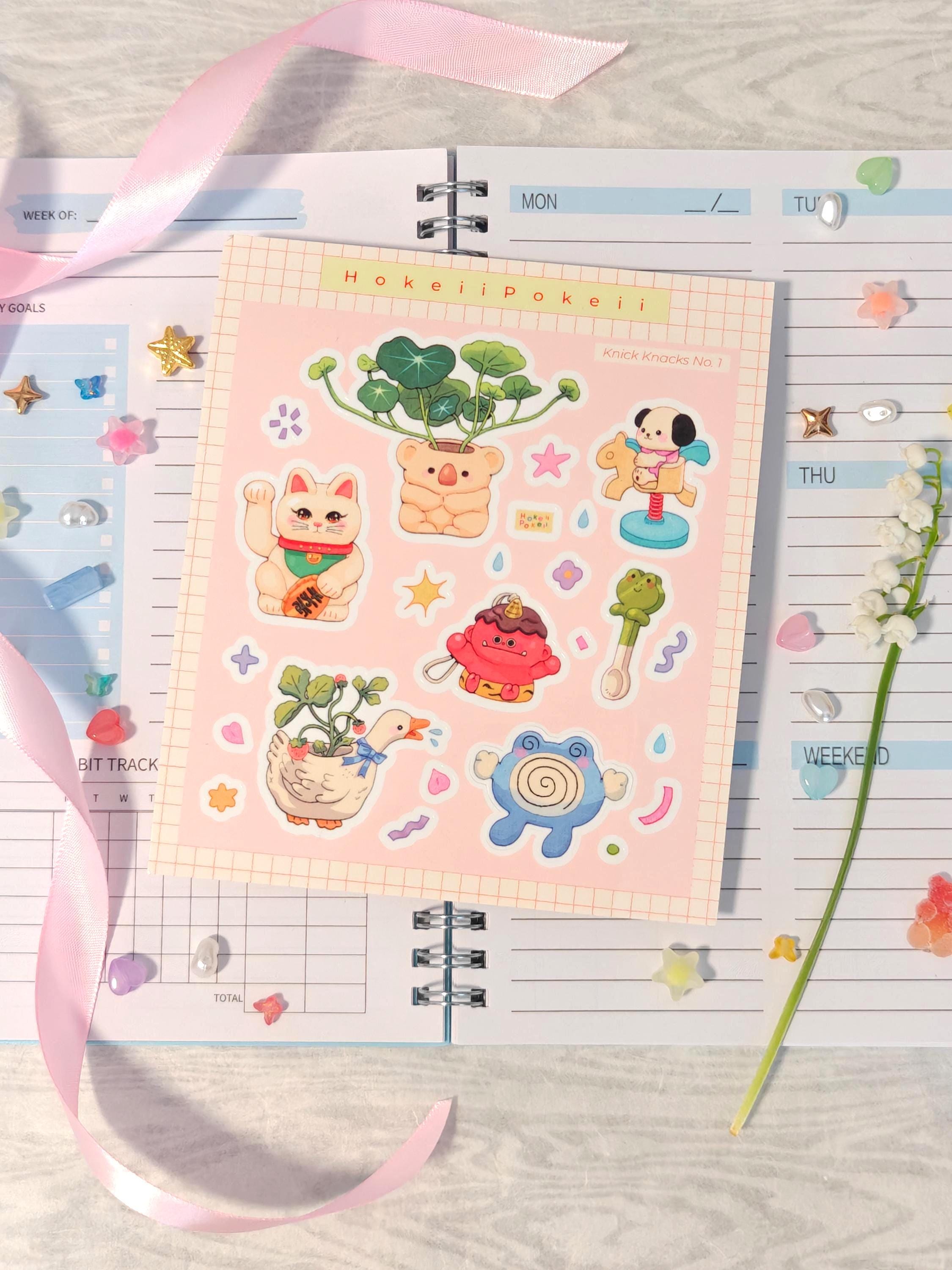 Glossy Knick Knacks Vinyl Die-Cut Sticker Sheet