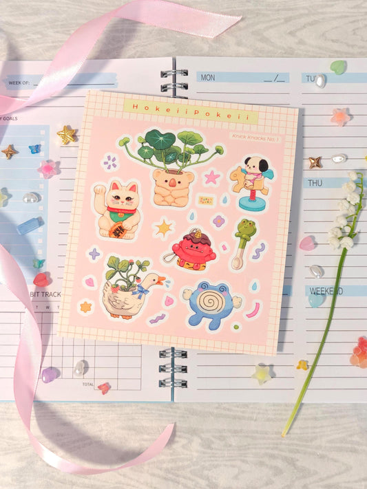 Super Cute Sticker Sheet ~ Knick Knacks