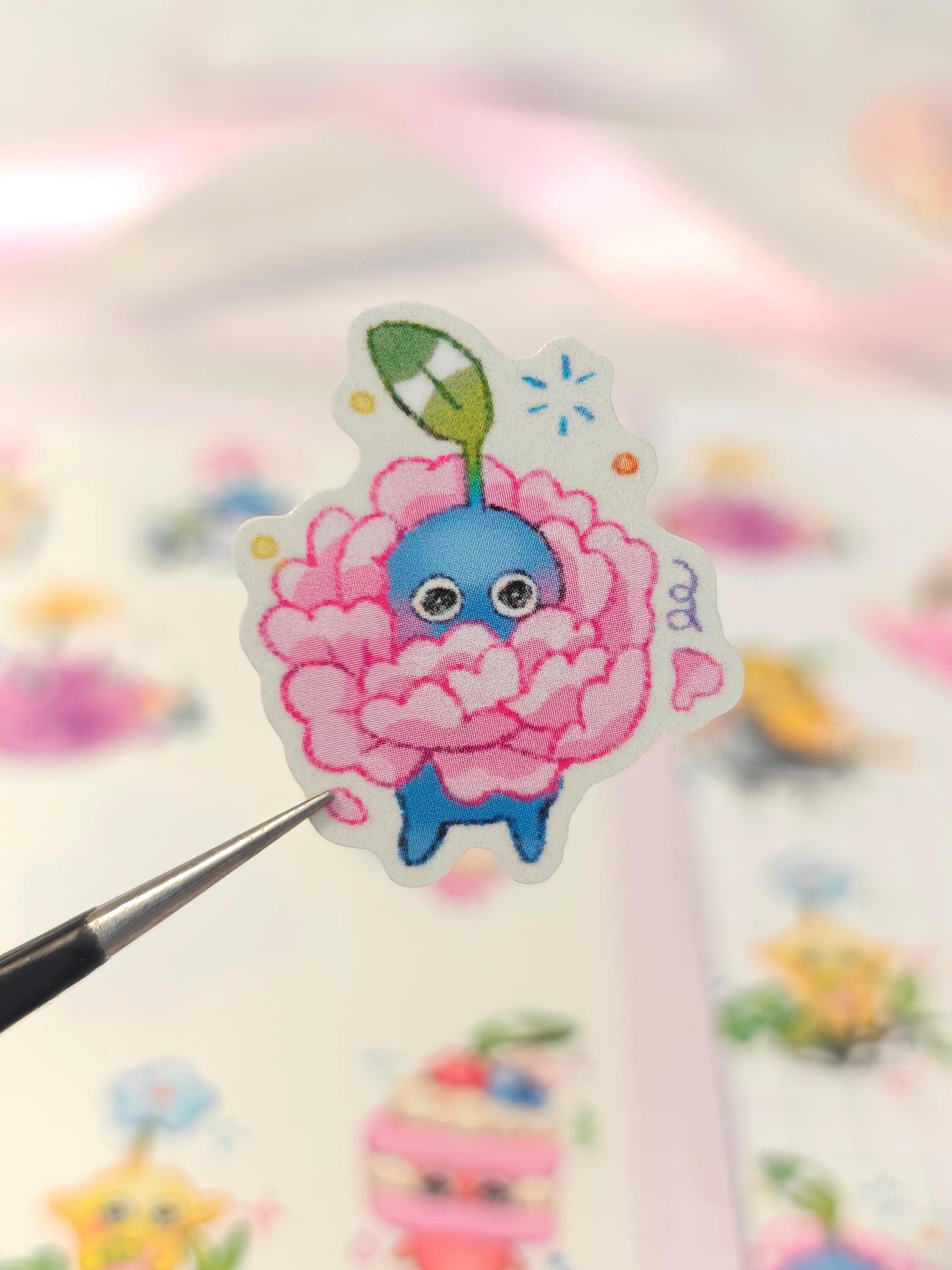 Glossy Pikmin Vinyl Die-Cut Sticker Sheet