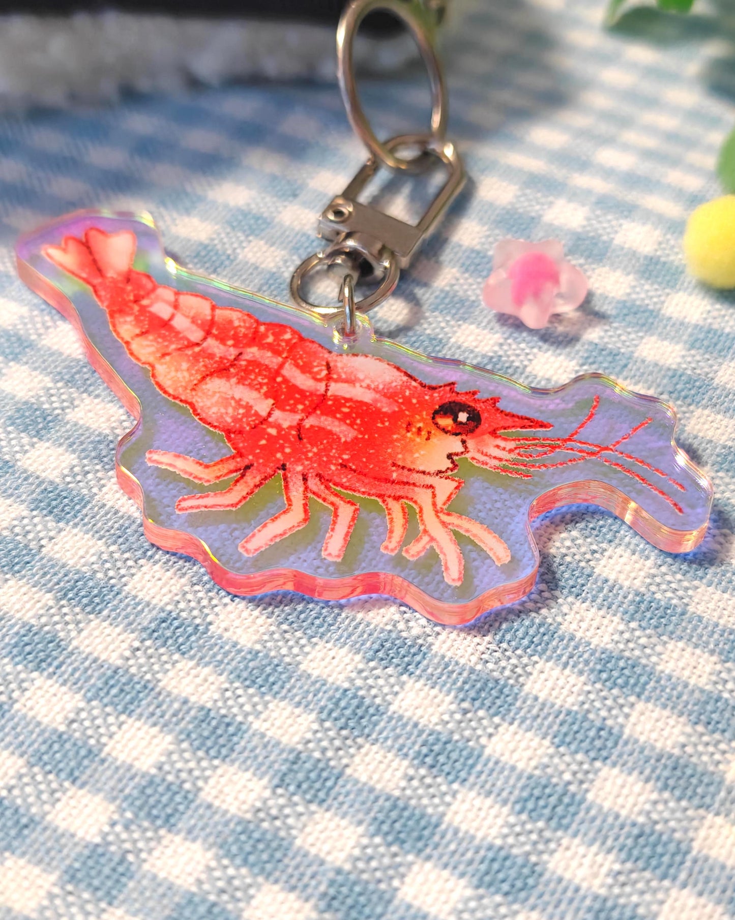 Cute Acrylic Keychain - Shrimp
