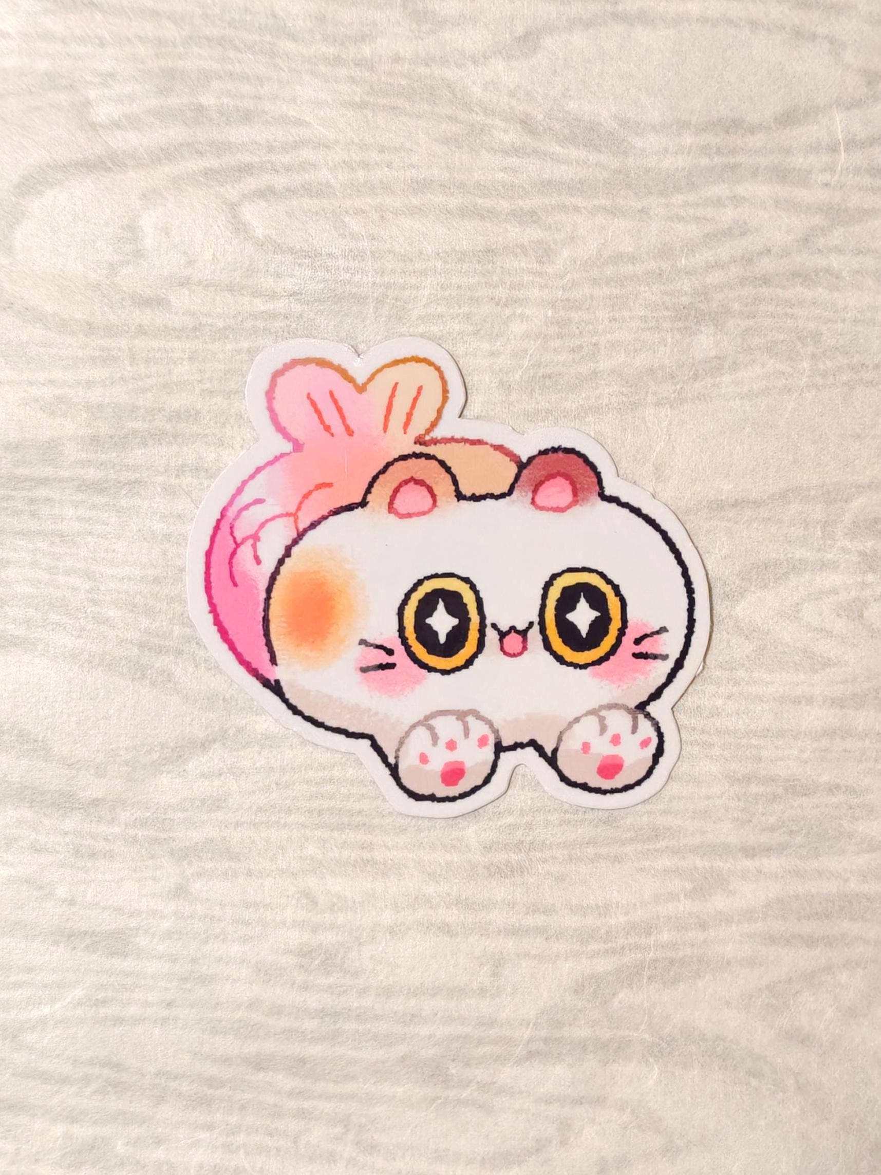 Glossy Mercat Vinyl Sticker