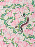 Glossy Pink Lily of the Valley Bunny Vinyl Sticker