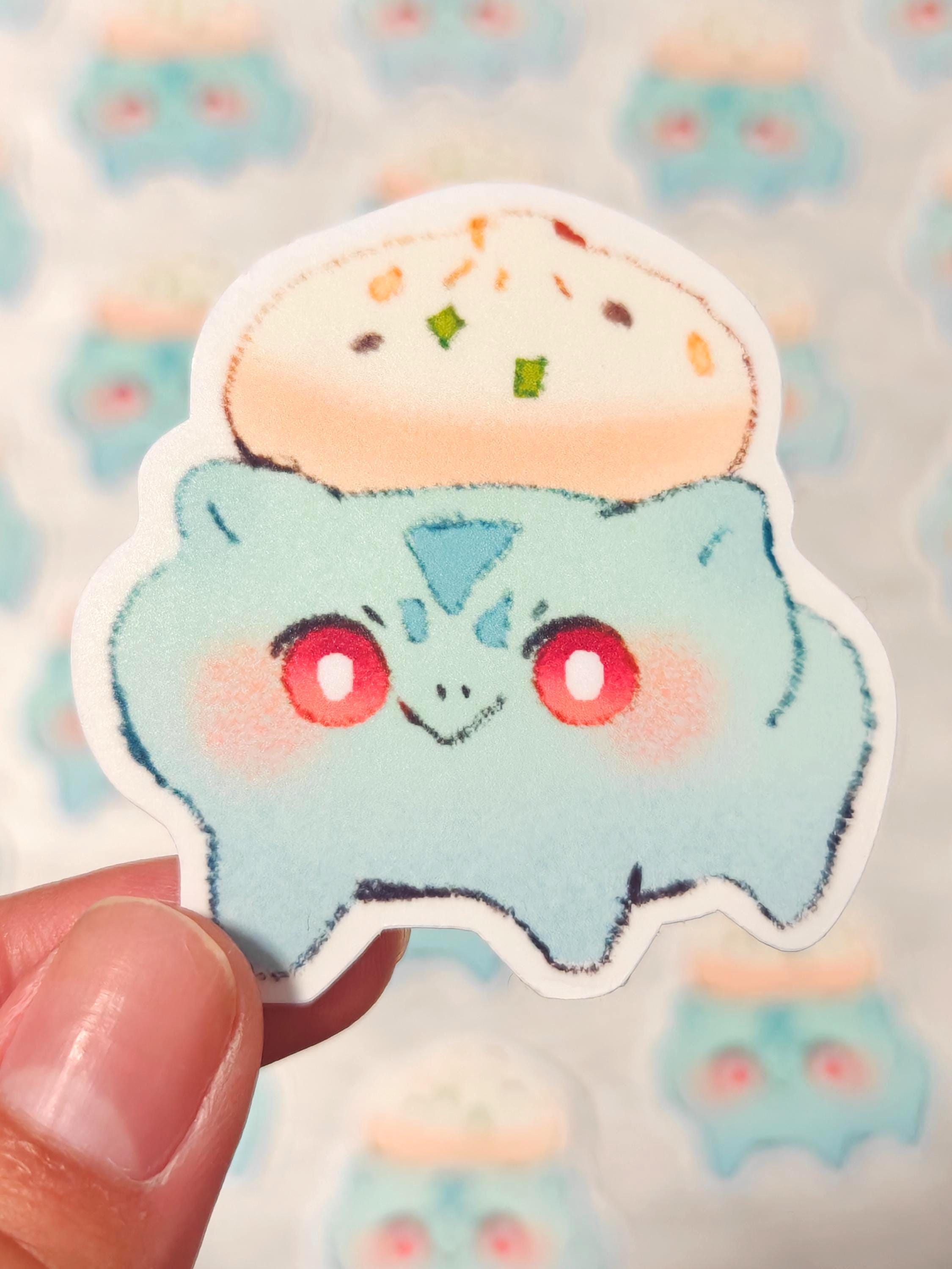 Glossy Pocket Friends Vinyl Sticker ~ Bulbasaur Bao