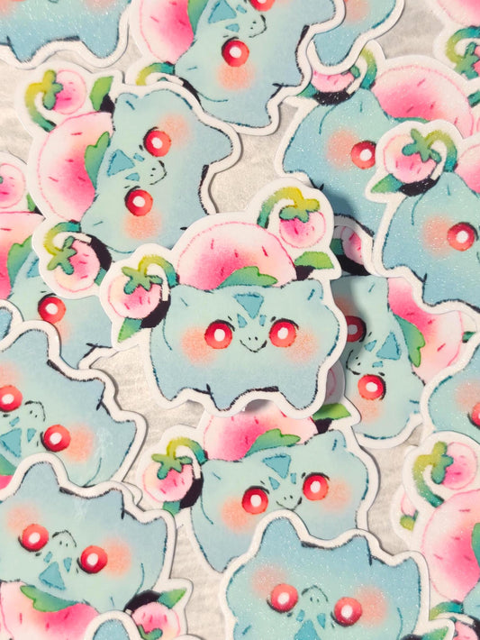 Cute Pokémon Sticker ~ Bulbasaur Strawberry