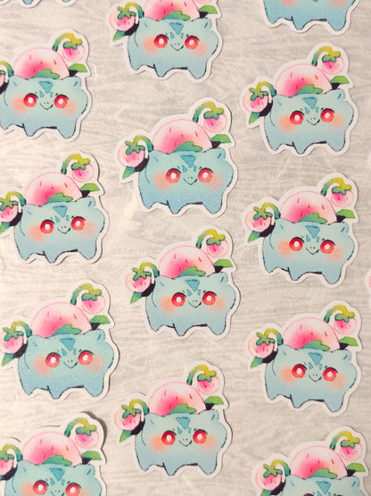 Cute Pokémon Sticker ~ Bulbasaur Strawberry