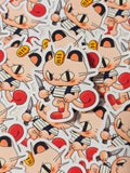 Glossy Pocket Friends Vinyl Sticker ~ Meowth