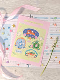Glossy Chinese Remedies Vinyl Die-Cut Sticker Sheet