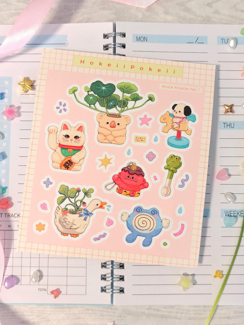 Glossy Knick Knacks Vinyl Die-Cut Sticker Sheet