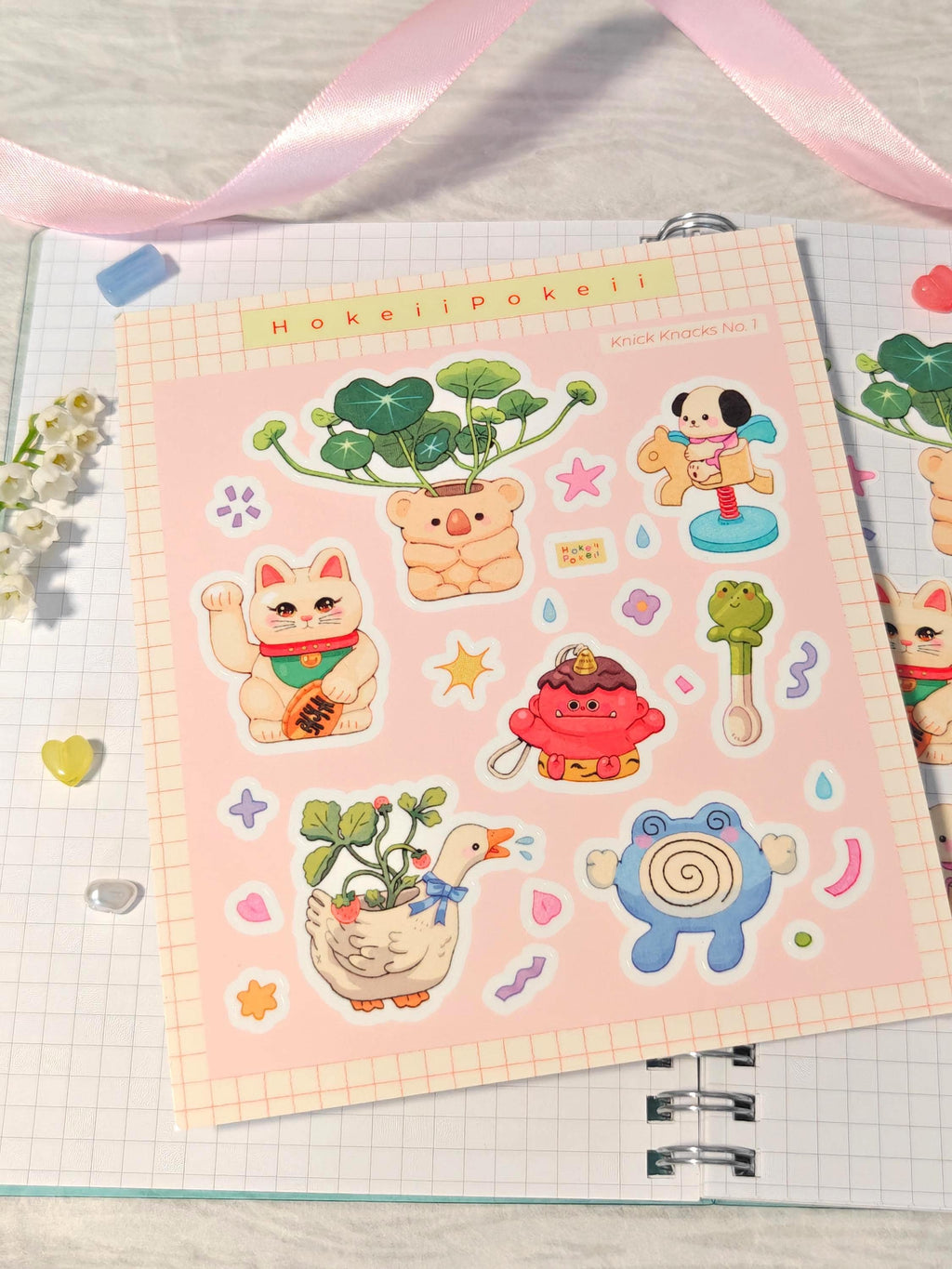 Glossy Knick Knacks Vinyl Die-Cut Sticker Sheet