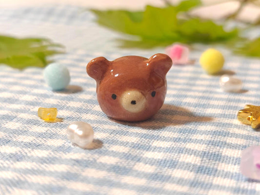 Cute Ceramic Bear Trinket