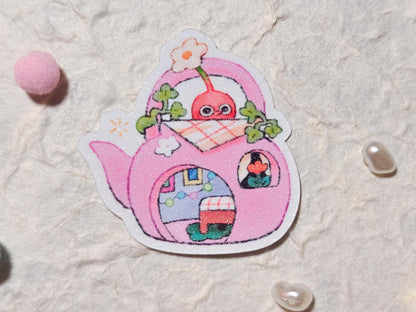 Woodland Pikmin Sticker Set: Frosted Vinyl Die-Cut