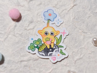Woodland Pikmin Sticker Set: Frosted Vinyl Die-Cut