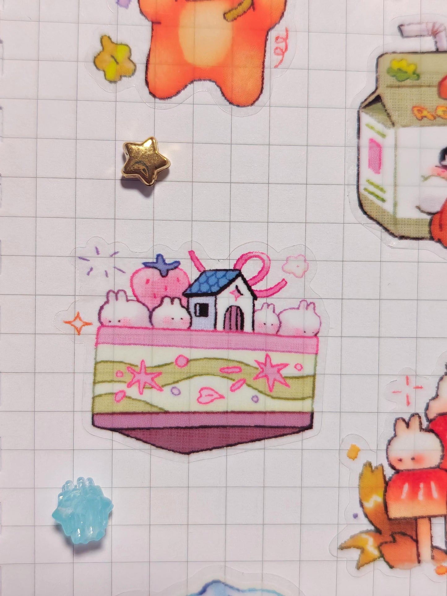 Super Cute Whimsy Pals Sticker Sheet