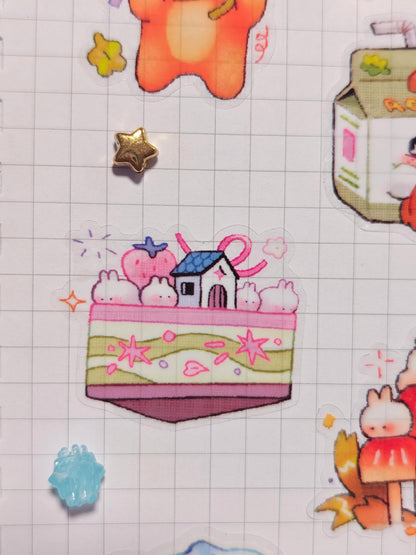 Super Cute Whimsy Pals Sticker Sheet