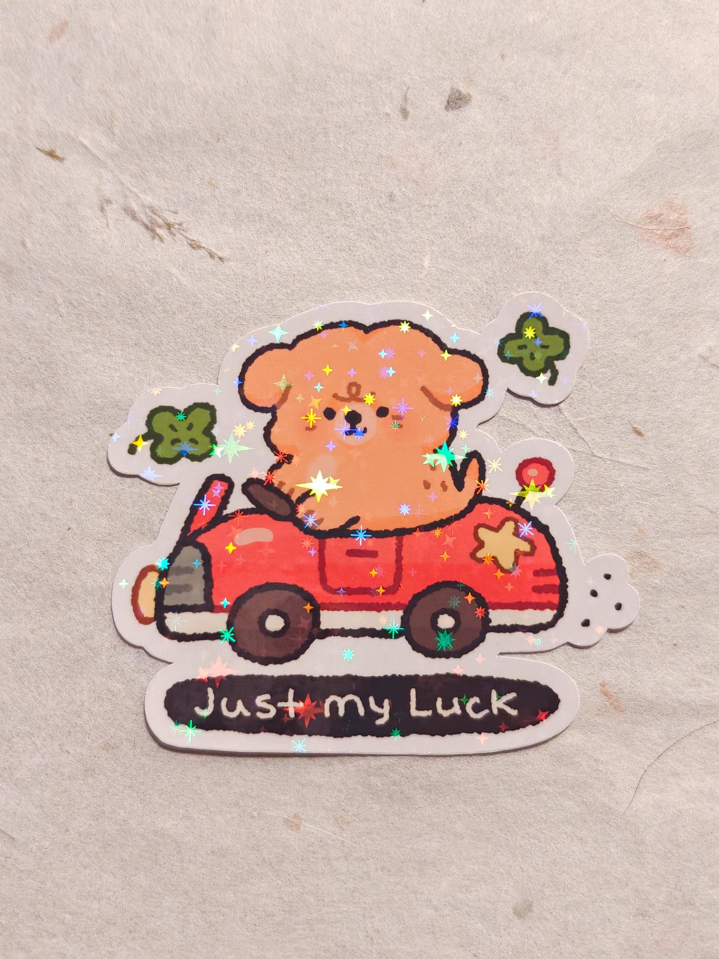 Holographic Sticker ~ Just My Luck