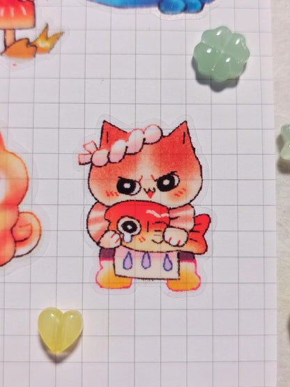 Super Cute Whimsy Pals Sticker Sheet