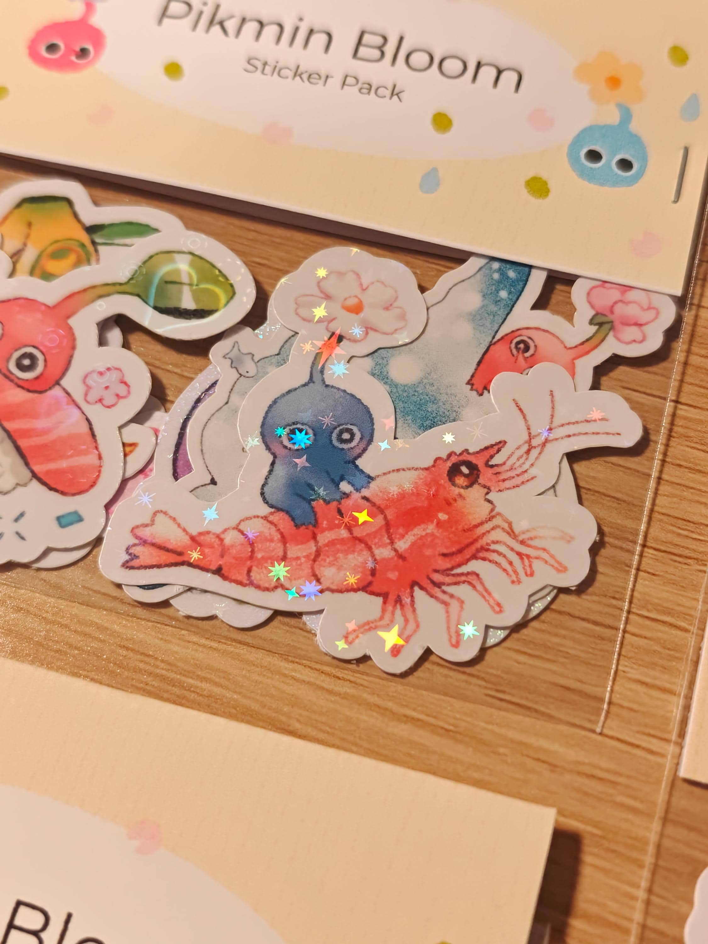 Holographic Pikmin Vinyl Die-Cut Sticker Pack