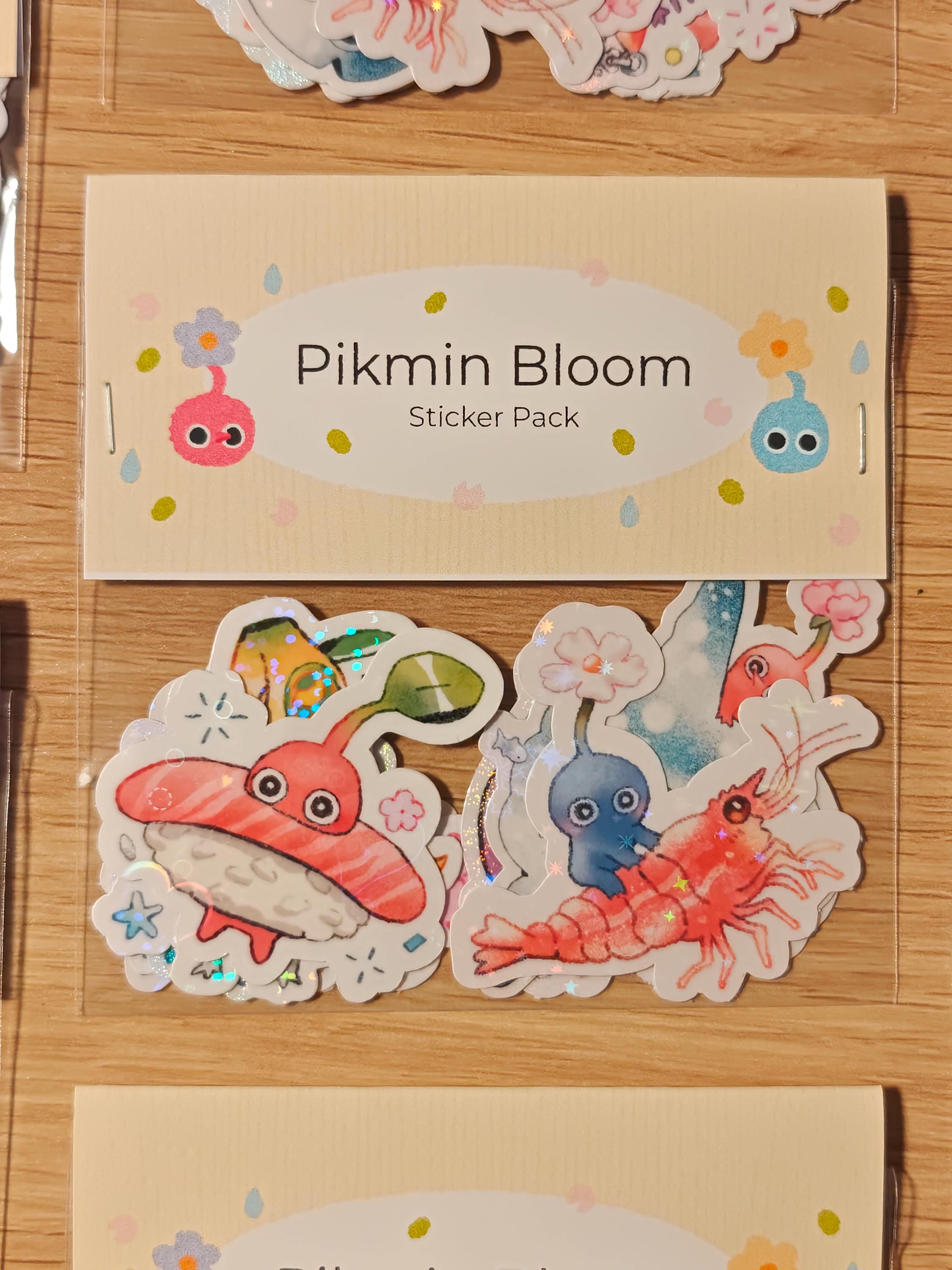 Holographic Pikmin Vinyl Die-Cut Sticker Pack