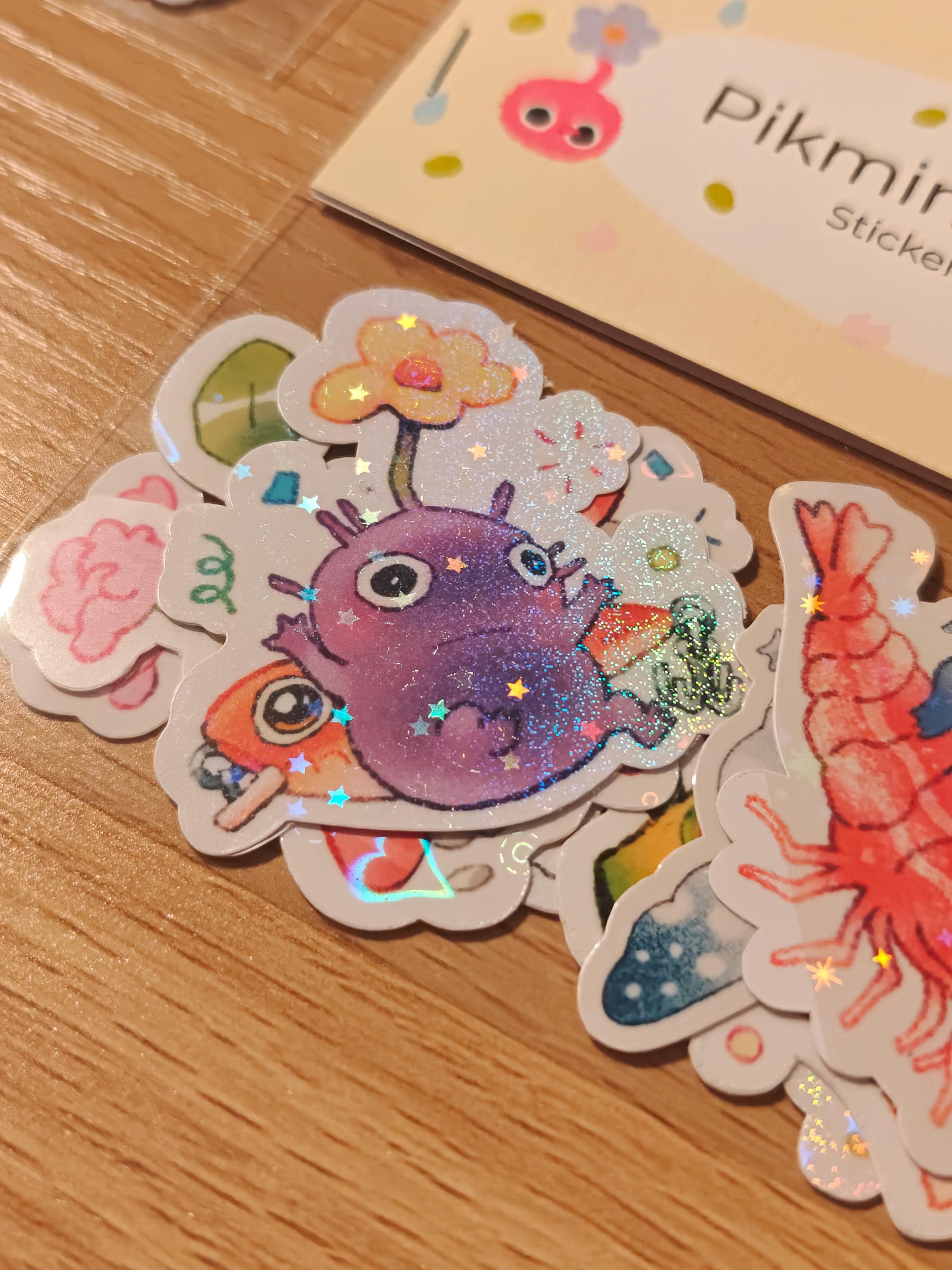 Holographic Pikmin Vinyl Die-Cut Sticker Pack