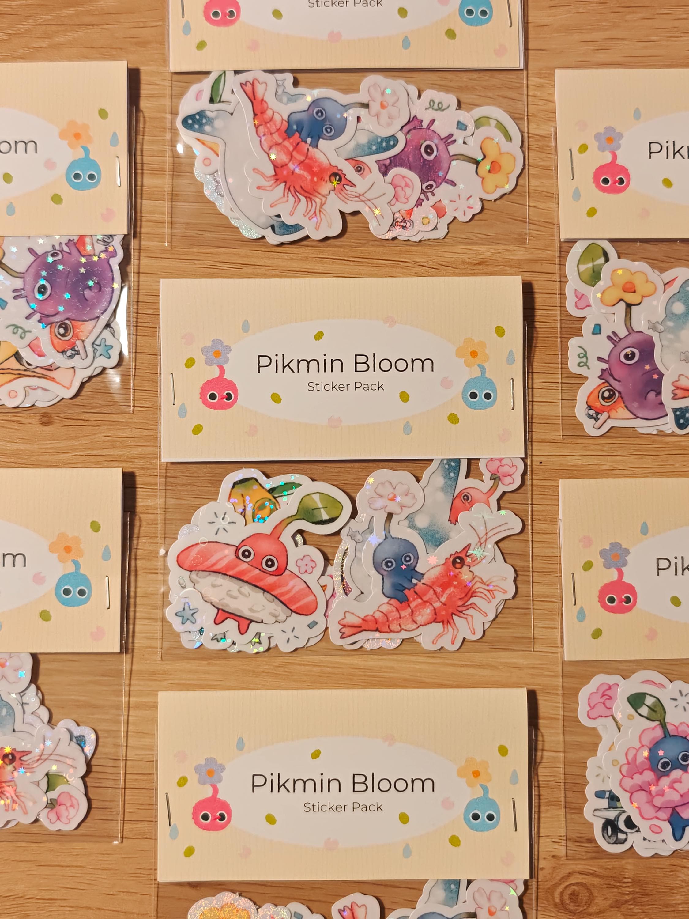 Holographic Pikmin Vinyl Die-Cut Sticker Pack