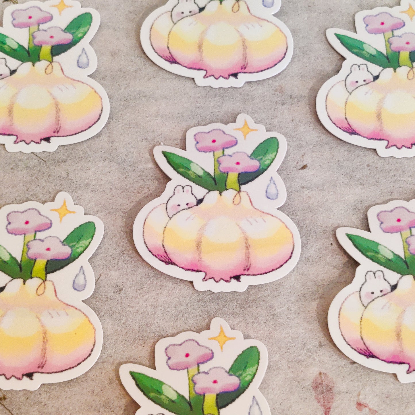 Garlic Bunny Sticker