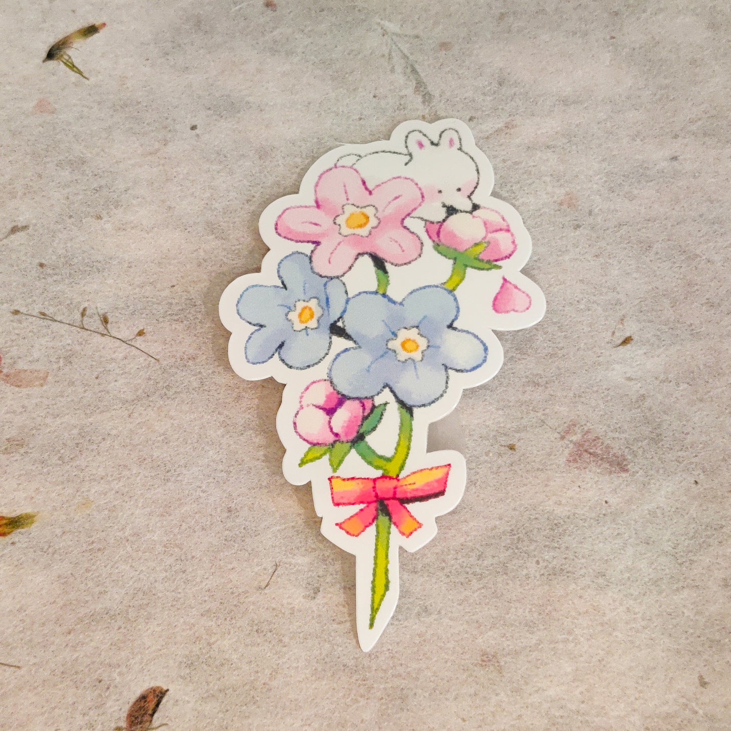 Forget Me Not Bunny Sticker