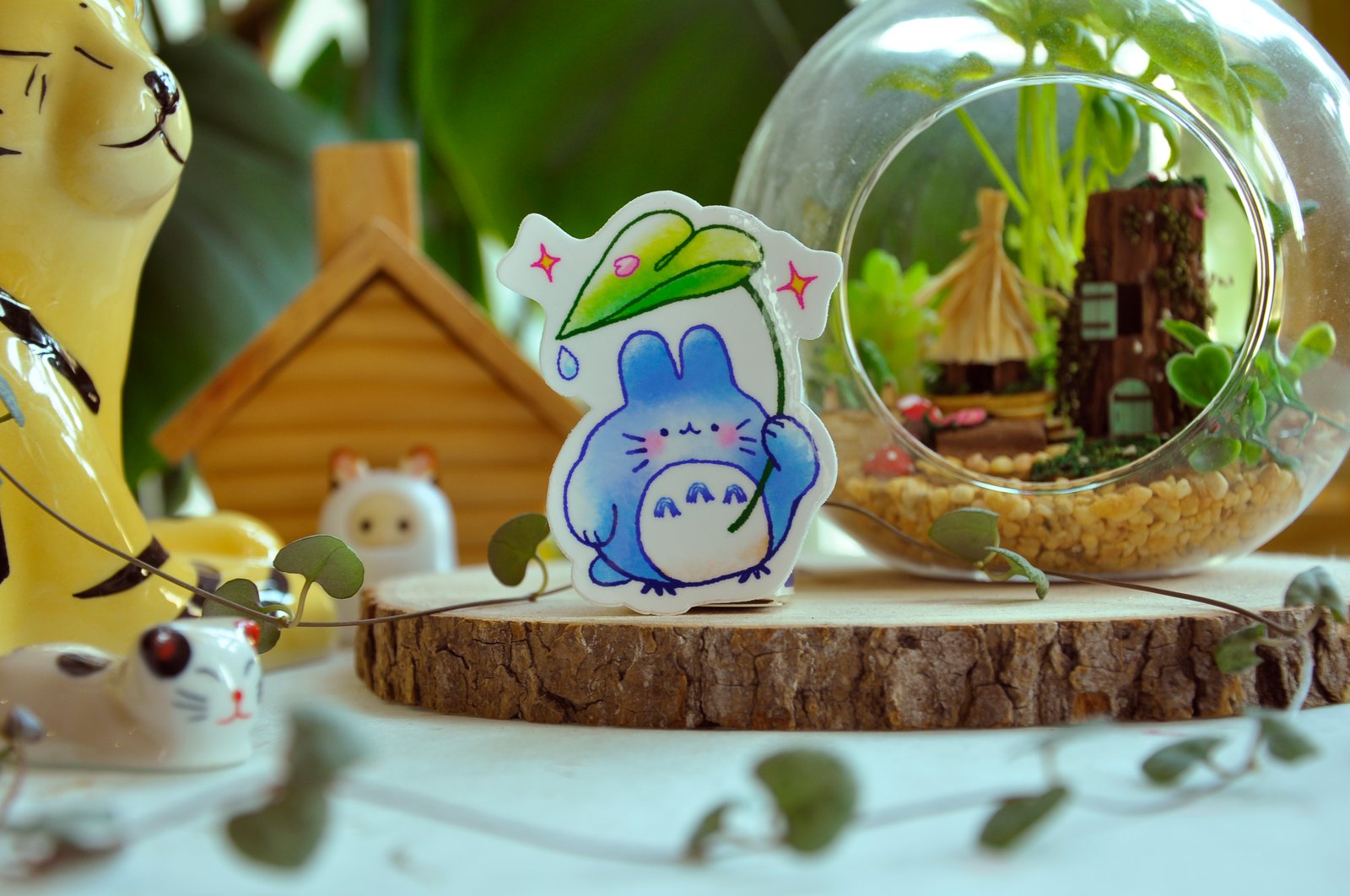 Blue Totoro Sticker